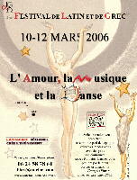  Becherel - Festival de Latin et de Grec 10/12 mars 2006 (affiche 1)